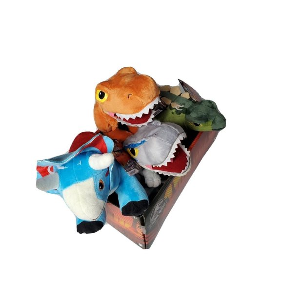 Jurassic World Legacy 2021 Plush Set with Display Mattel Lot Of 4 Plush Dinosaur - Picture 7 of 8